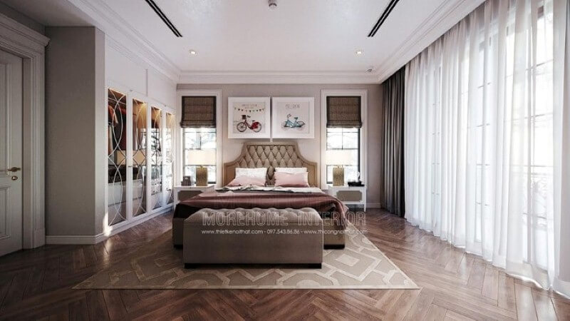 Tranh canvas treo tường hình xe đạp đẹp, đáng yêu cho phòng con. Thiết kế phòng ngủ nhà phố
