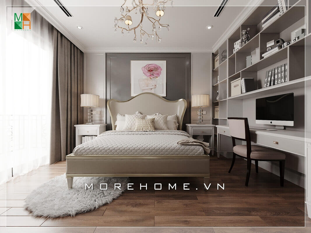 Mê mẩn với mẫu thiết kế phòng ngủ tân cổ điển đẹp, sang trọng cho chung cư, nhà phố, biệt thự. Thiết kế phòng ngủ nhà phố