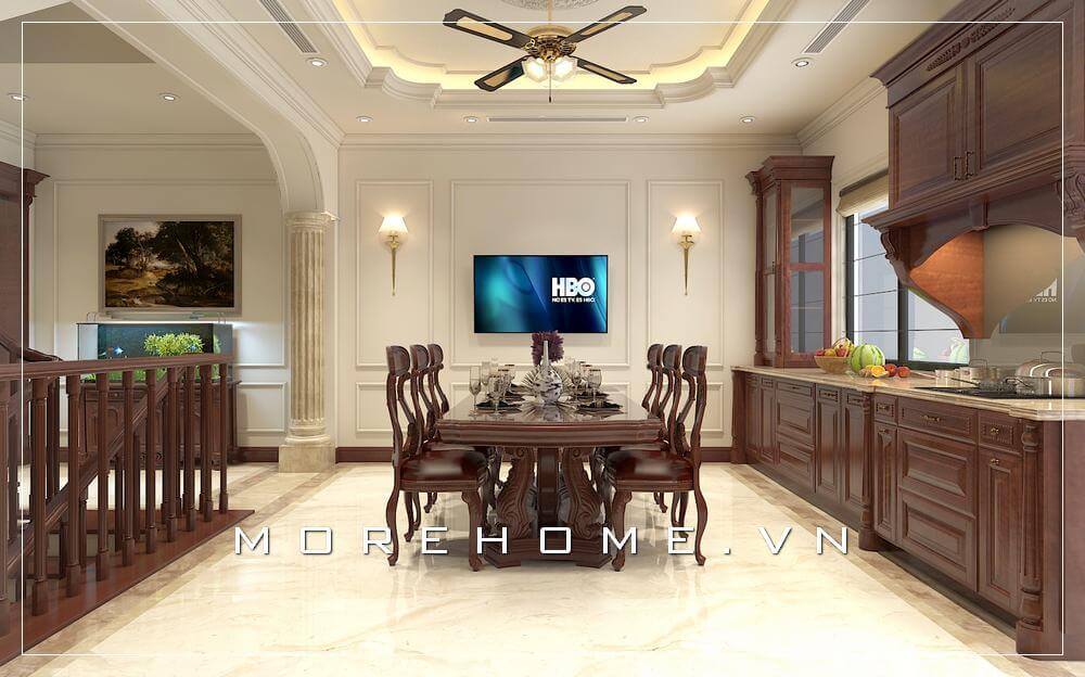 10+ mẫu tủ bếp biệt thự đẳng cấp và chất lượng