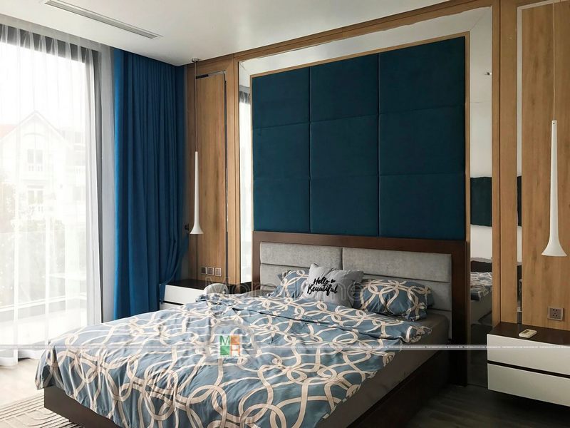 Không gian phòng ngủ ấn tượng trong biệt thự Vinhomes Riverside