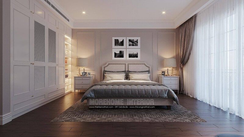 Thiết kế nội thất phòng ngủ biệt thự cao cấp