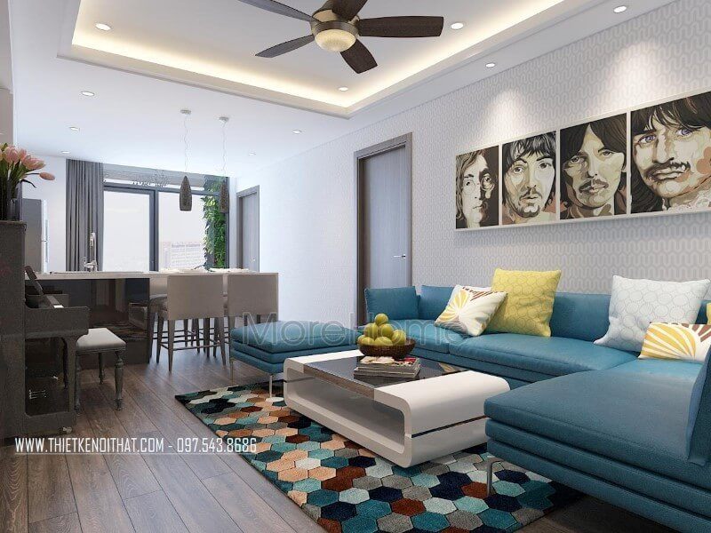 Thiết kế nội thất chung cư Tràng An sang trọng