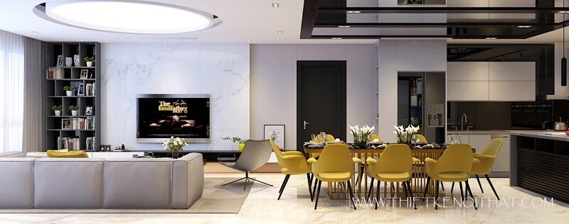 Thiết kế chung cư đẹp đang được nhiều gia đình yêu thích và lựa chọn với cách bố trí nội thất hợp lí khoa học