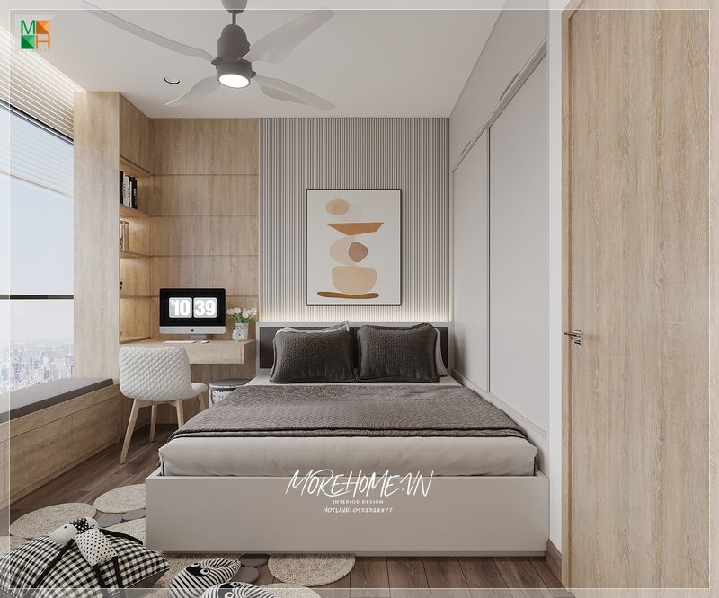 Cửa 1 cánh gỗ công nghiệp được thiết kế đơn giản nhưng tiện nghi và an toàn khi sử dụng.